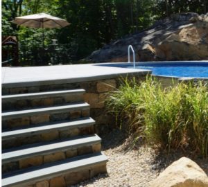 partial inground pool